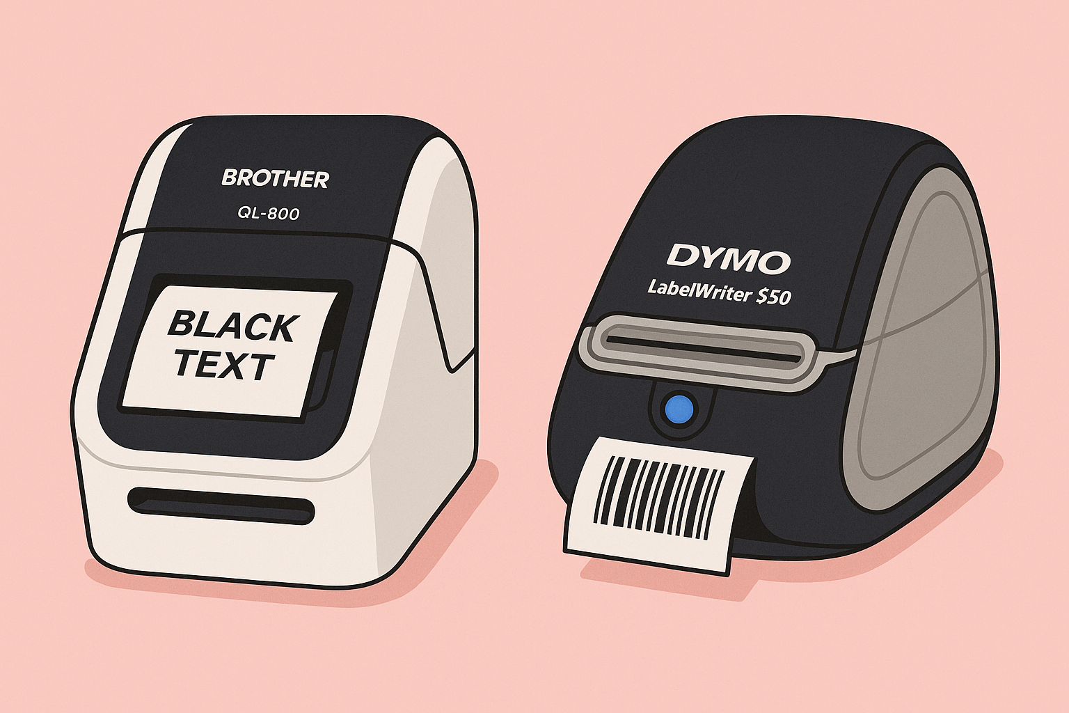 Brother QL-800 – vaihtoehto Dymo LabelWriter 550:lle