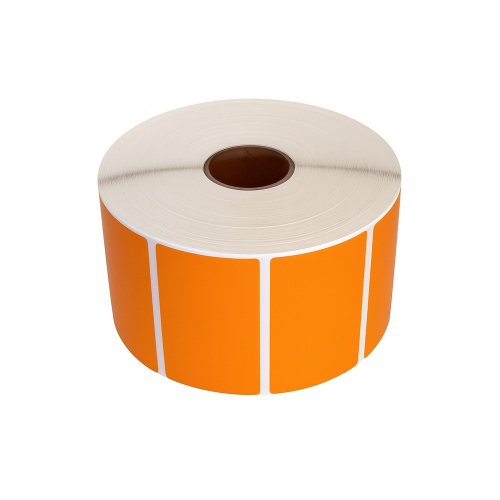 Zebra orange compatible labels, 57 x 32mm, 1500 labels