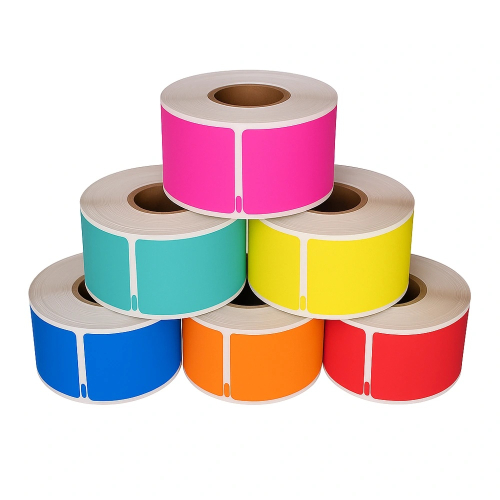 Dymo 99012 compatible labels rainbow box, 36 x 89mm, 6x 260 labels