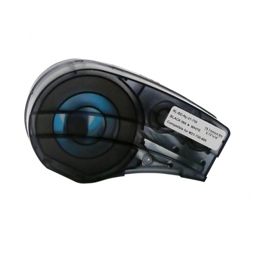 Brady M21-750-499 compatible labeltape, black on white, 19,1mm x 4,88m